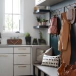 Nordic Laundry room in Caesarstone 4004 Raw Concrete | 2968