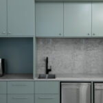 Nordic One-wall Kitchen in Caesarstone 6046 Moorland Fog | 2203