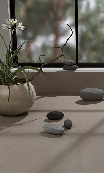 Close up of Caesarstone 1006 Agger Grey quartz worktop