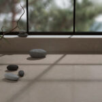 Close up of Caesarstone 1006 Agger Grey quartz worktop