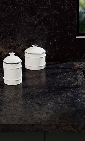 Close-up of Caesarstone 5820 Darcrest quartz worktop