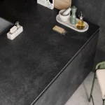 Caesarstone porcelain 311 Graphite Metal kitchen