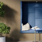 Caesarstone Porcelain 603 Birchhaven Wood seat