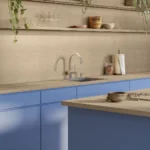 Caesarstone Porcelain 603 Birchhaven Wood kitchen