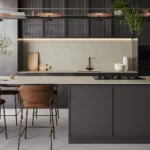 Caesarstone Porcelain 905 Silvertail kitchen
