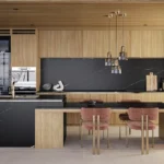 Caesarstone Porcelain 911 Midnight Spark kitchen